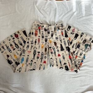 The Kit People-Printed Wide-Leg Cargo Pants